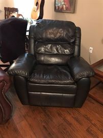 Nice Leather Black Recliner