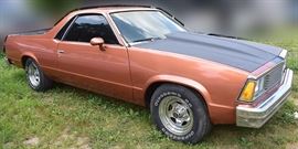 At 8PM: 1981 Chevrolet El Camino with  350 Automatic; Custom Interior, and more.
