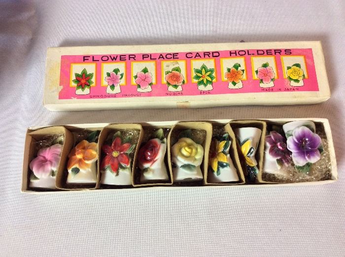 Flower Place Card Holders. 