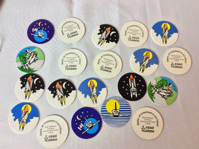 EG&G Base Operations Contractor Space Shuttle Tokens. 