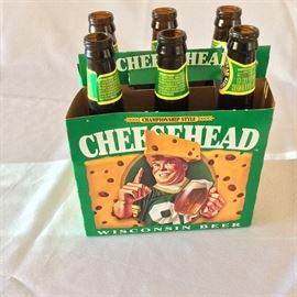 Cheesehead Wisconsin Beer. Green Bay Packers.  