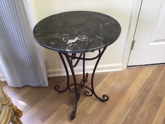 CAST MARBLE TOPTABLE