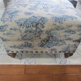 WE HAVE 2  TOILE OTTOMANS