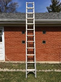 Yes, there lots of tools and hardware, including 24' extension ladder