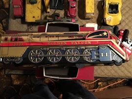 Early Japanese tin toy train