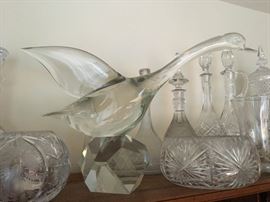 Murano signed by artist Licio Zanetti - One of a pair