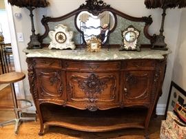 Antique 17th century walnut credenza