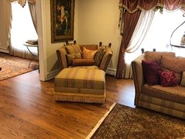 chair and ottoman