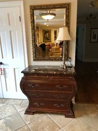 entrance bombay cabinet and mirror