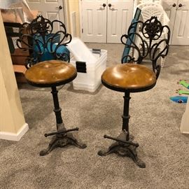  vintage unique bar stools 