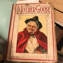 Vintage mother  goose book
