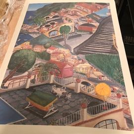 positano poster signed