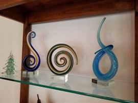 Murano Glassware all three pieces