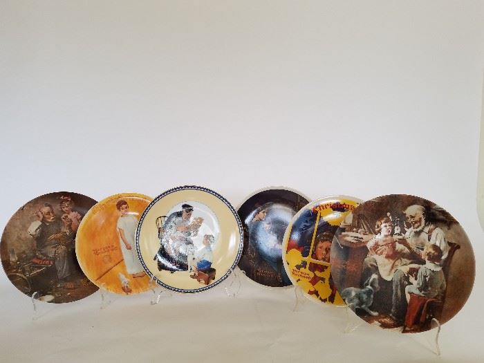 Assorted Norman Rockwell Collector Plates    http://www.ctonlineauctions.com/detail.asp?id=701630
