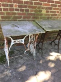 PAIR ANTIQUE SEWING MACHINE  BASES