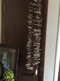   STRUNG SMALL PETRIFIED  WOOD   BEADS