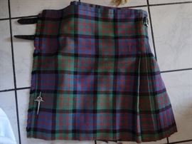 Men's custom  kilt.  Size large.
