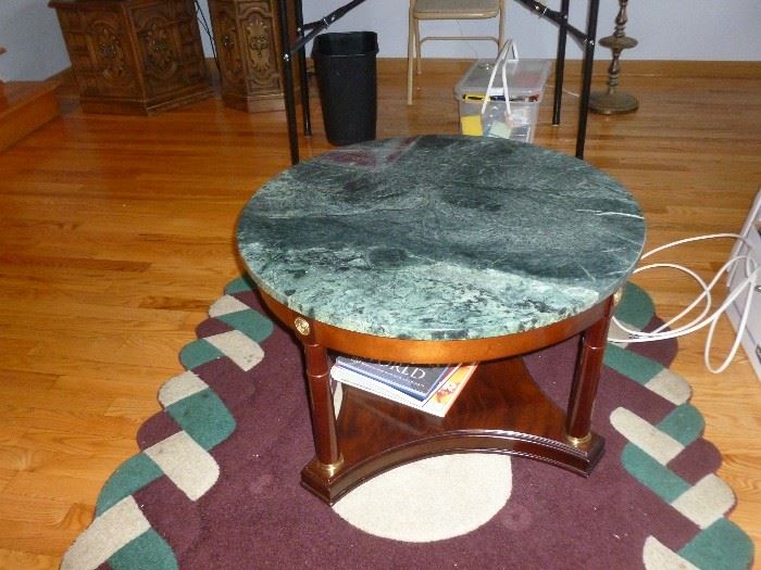 Marble-top table