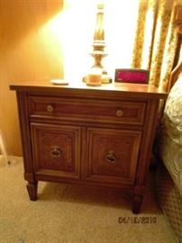 Nightstand with drawer and 2 doors