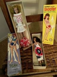 Midge and Skooter dolls
