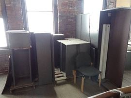 Lot of Overhead Storage Cabinets and File Cabinets