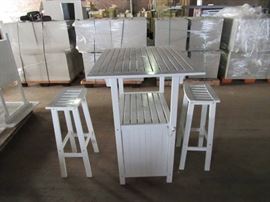 Outdoor Table & Bench Set