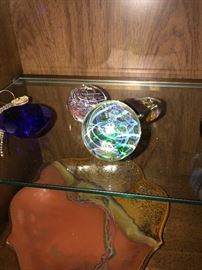 GLASS PAPERWEIGHTS