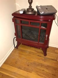 RED ELECTRIC FIREPLACE