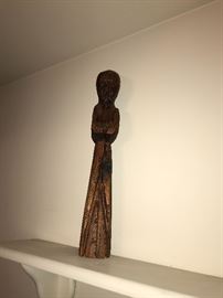 WOODEN MAN SCULPTURE