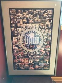 UAW FRAMED ART