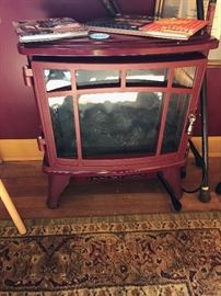 RED ELECTRIC FIREPLACE