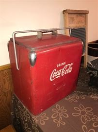 ANTIQUE COCA-COLA COOLER FRIDGE