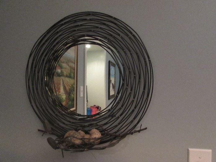 Bird nest mirror