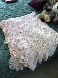 crocheted bedspread