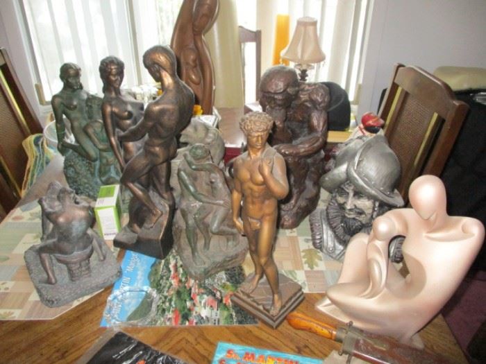 FIGURAL STATUES TO CHOOSE FROM MARWAL CHALKWARE
