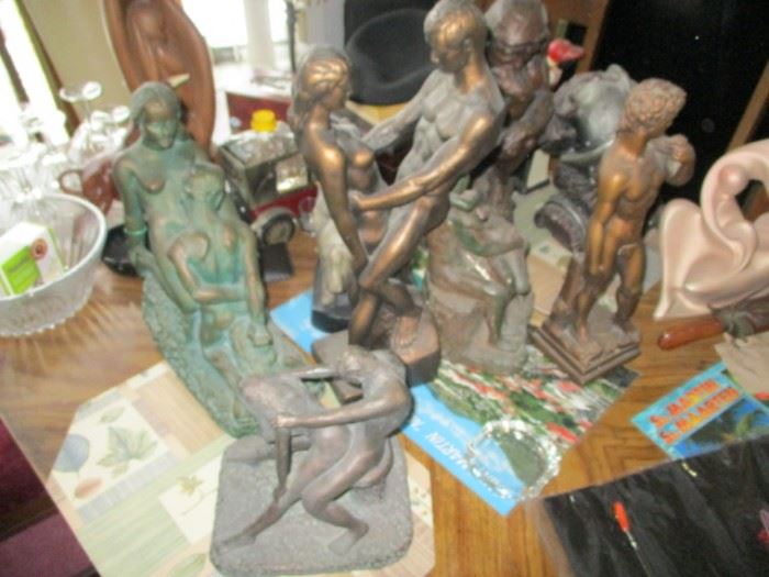FIGURAL STATUES TO CHOOSE FROM MARWAL CHALKWARE