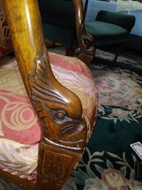 Carved Arms on Stunning Antique Chair