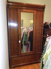 Antique Stunning Mirror Door Ardmore with Large Bottom Storage Drawer