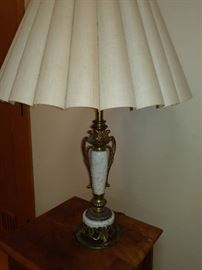 Vintage Marble or Alabaster Lamp 