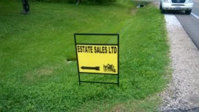 LOOK FOR THESE SIGNS TO GUIDE YOU TO OUR SALE