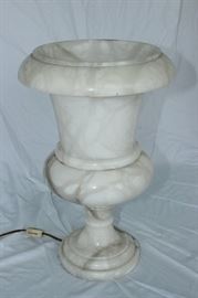 Marble urn style planter