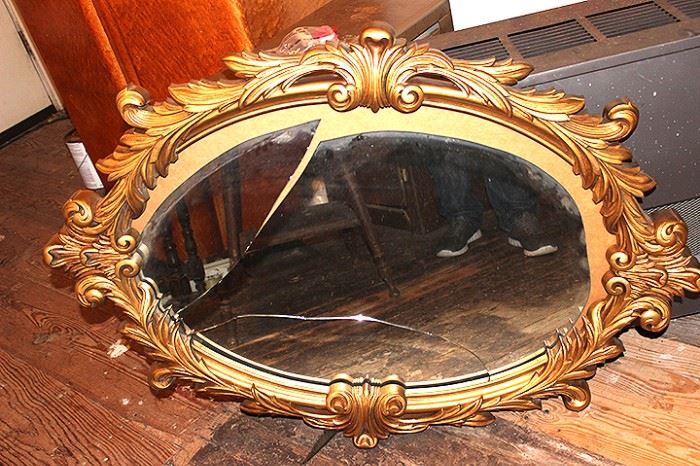 Ornate frame for mirror