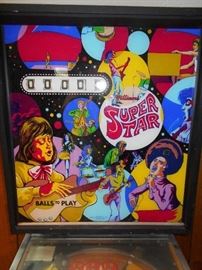 A Super Star pinball machine