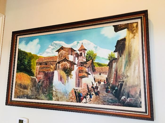 Peruvian oil painting