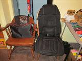 Vintage Armchair with Leather Seat