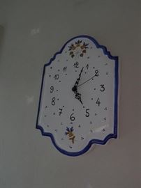 Pottery clock