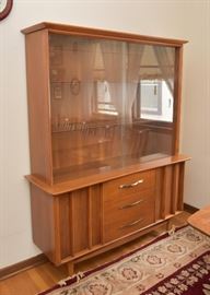 Very Nice Mid Century Modern China Cabinet with Sliding Glass Doors