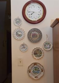 Wall Clock, Souvenir Plates