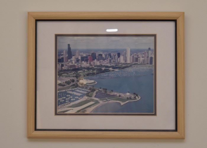 Framed Chicago Skyline Photograph