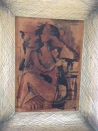 Seated Nude by Mr. William Carter 56 COA provided.